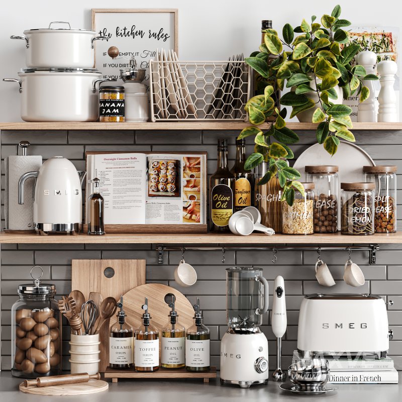 Scandinavian Elegance Kitchen Set 21 - Image 1