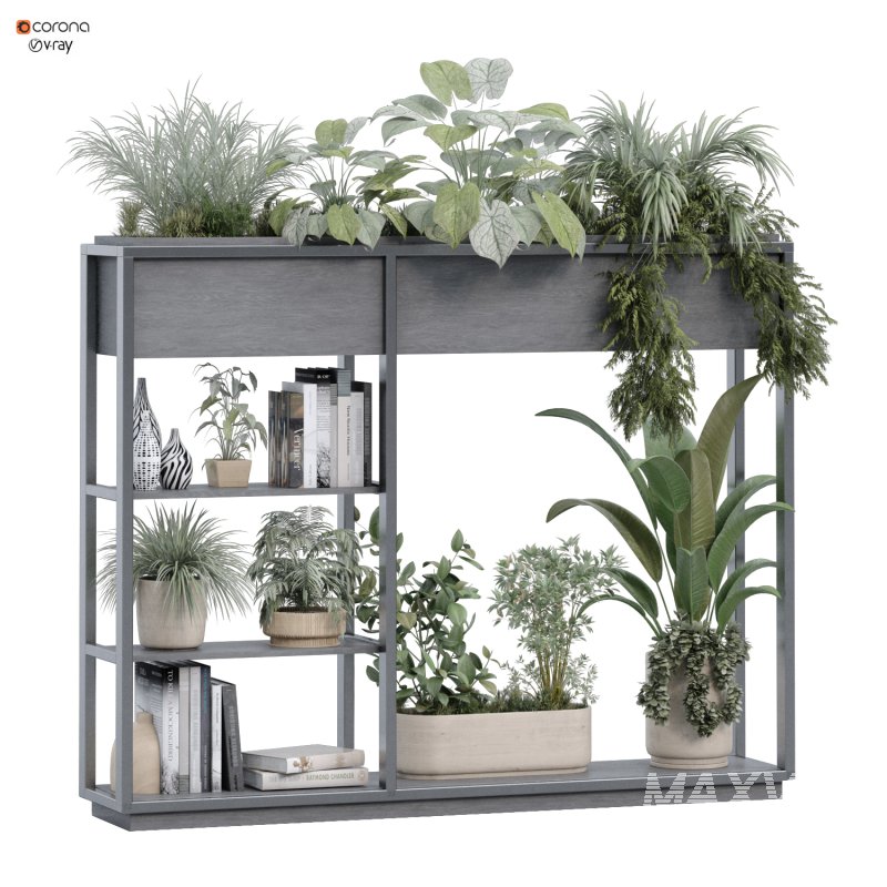 interior vertical plant and decorative set 339 - Image 1