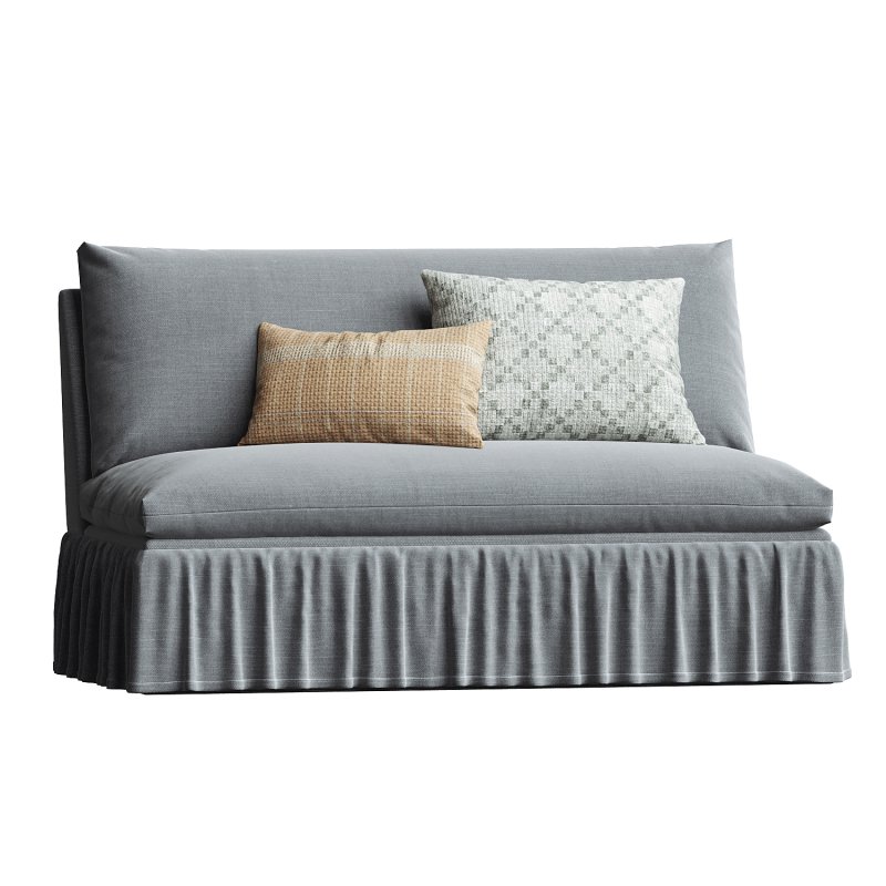 Thelma Settee, Linen - Image 1