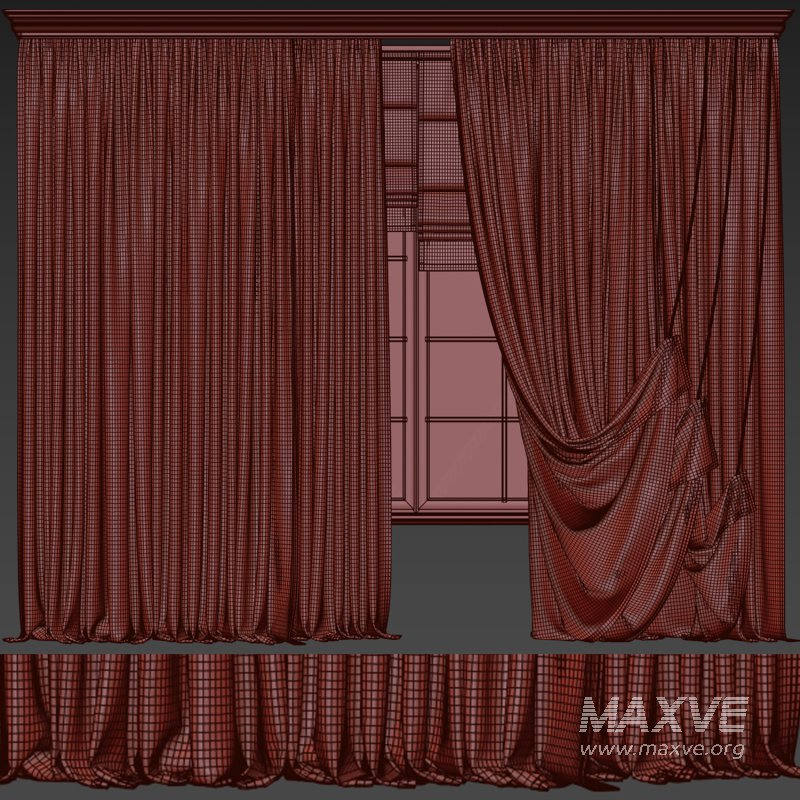 Curtain set with sheer and pleated drapes 67 - Image 4