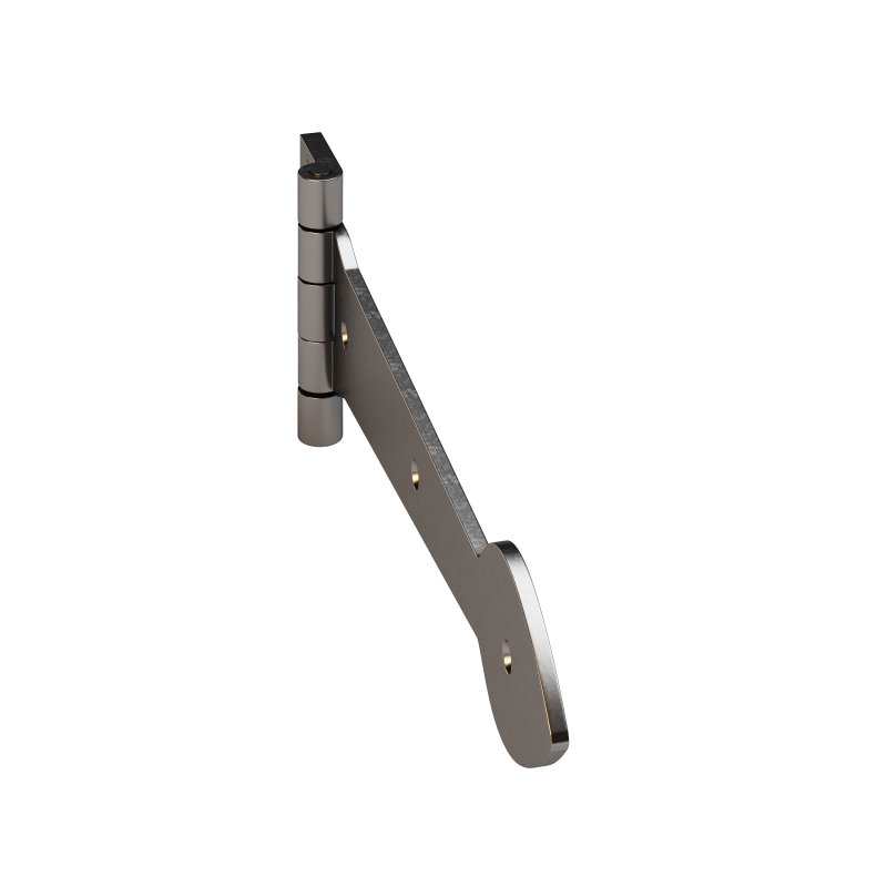 Black Wrought Iron Door Strap - Image 8