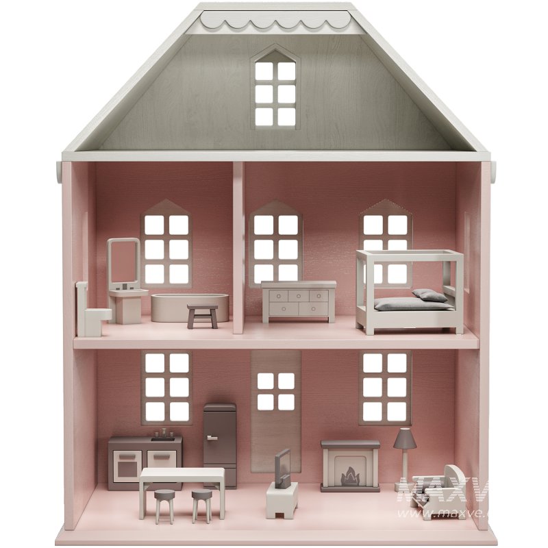 Pottery Barn Kids Sherwood Dollhouse and Accessory Set Toy - Image 5
