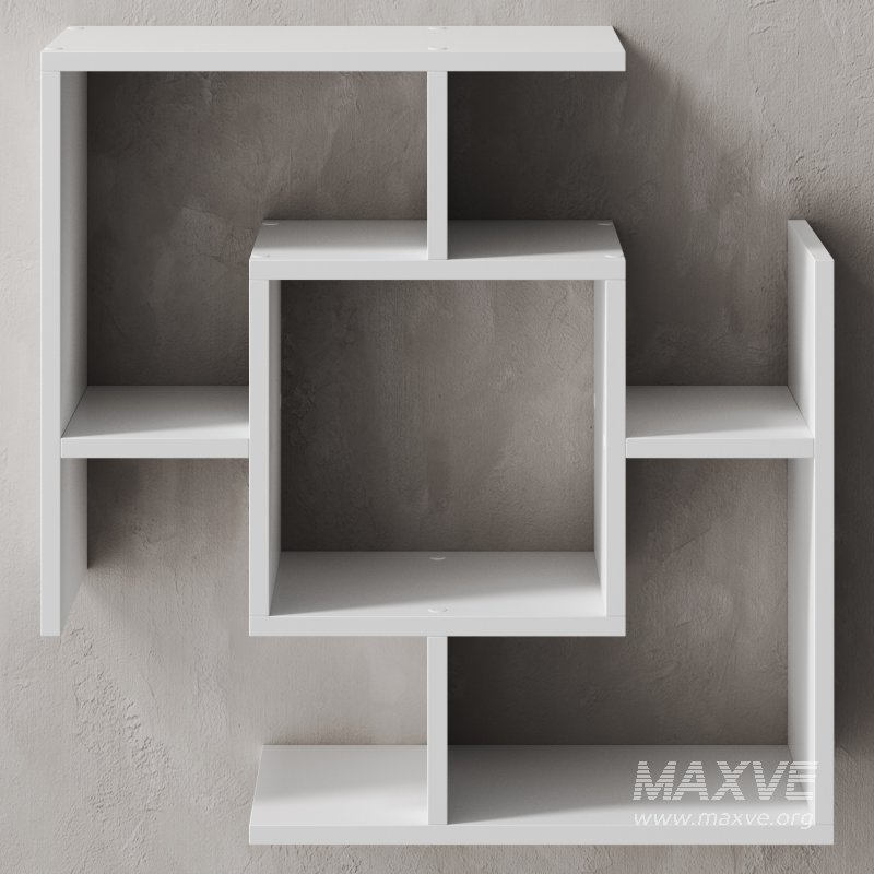 White wall shelf FunnY ElePHanT Cube - Image 2