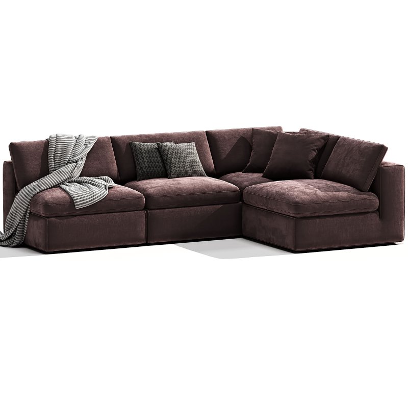 Movie Night 4 Piece Modular Sectional Open - Image 2