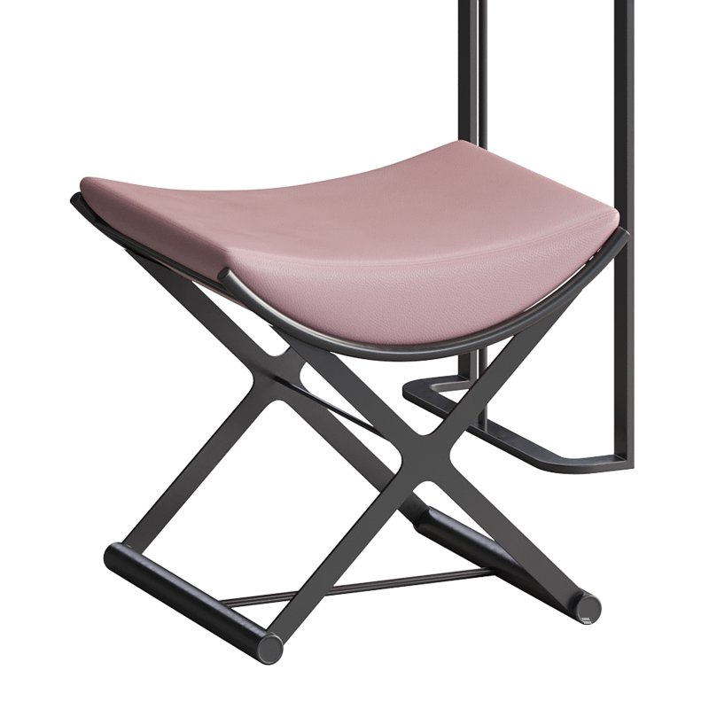 Ensemble de coiffeuse 39,37 bois massif minimaliste - Image 11