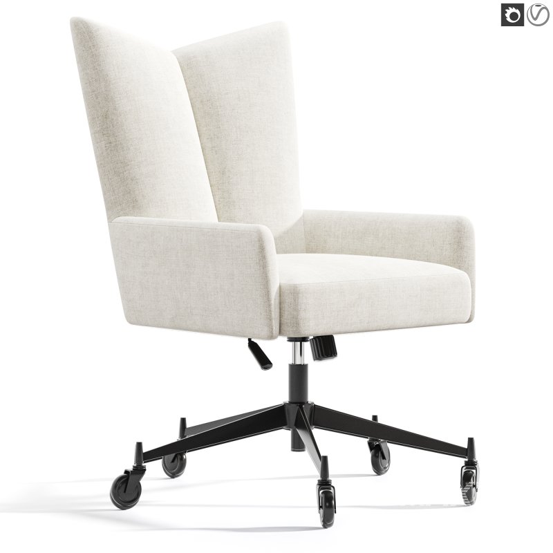 Bowtie Green Boucle Office Chair Model 3002 by Paul McCobb - Image 4