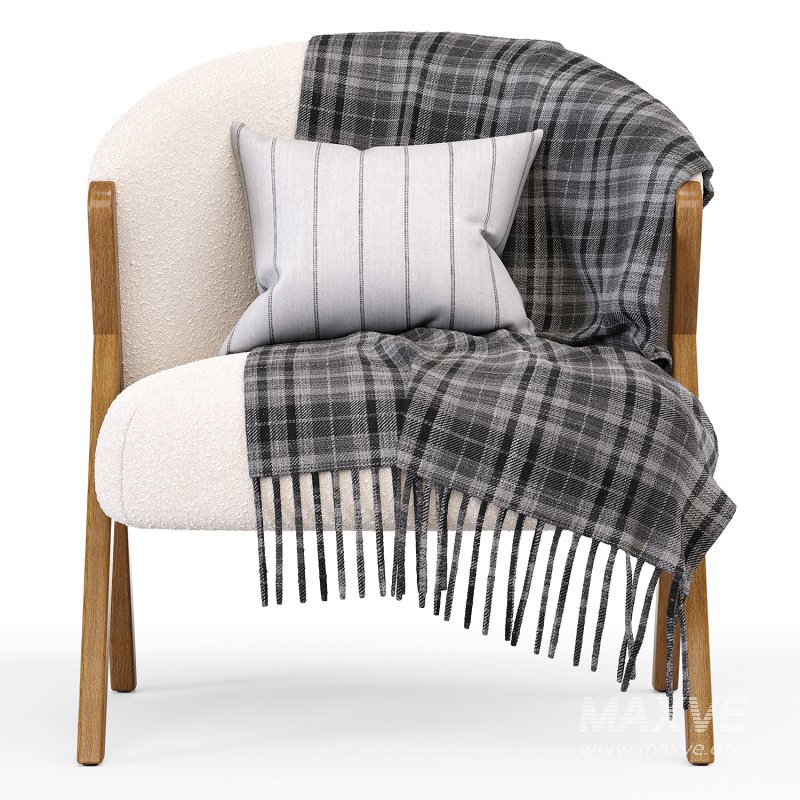 Lara upholstered armchair - Image 4