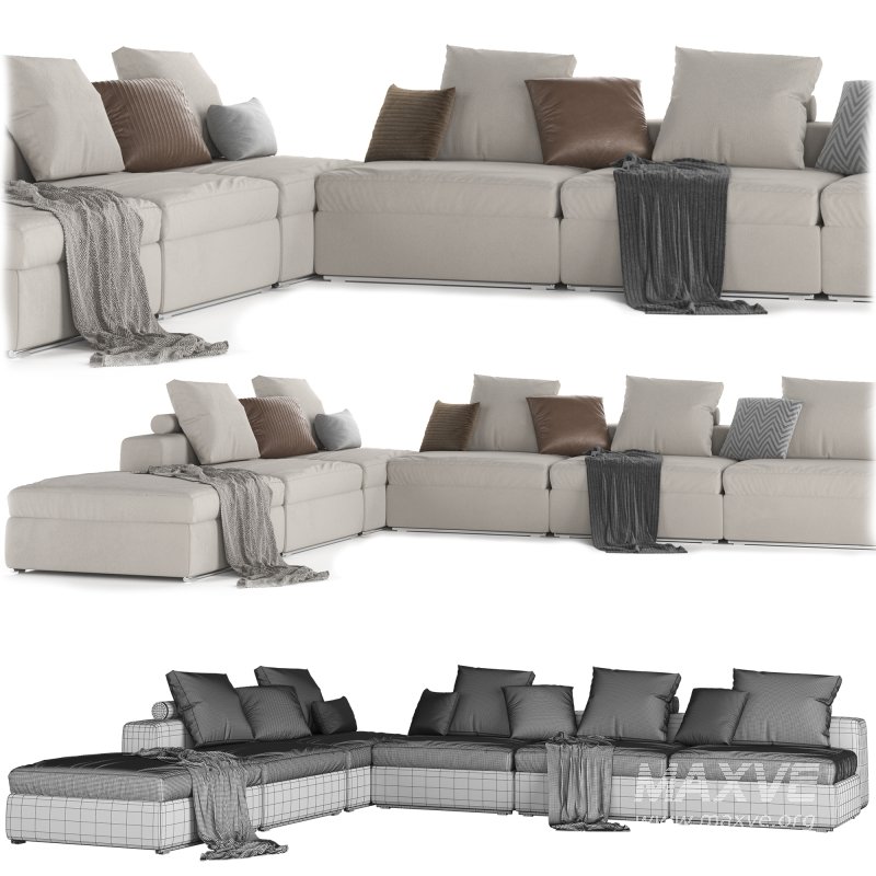 Flexform GROUNDPIECE Sofa - Image 2