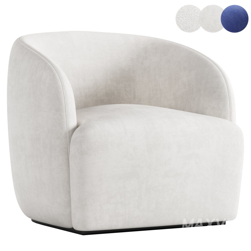 GWYNETH IVORY BOUCLE CHAIR - Image 3