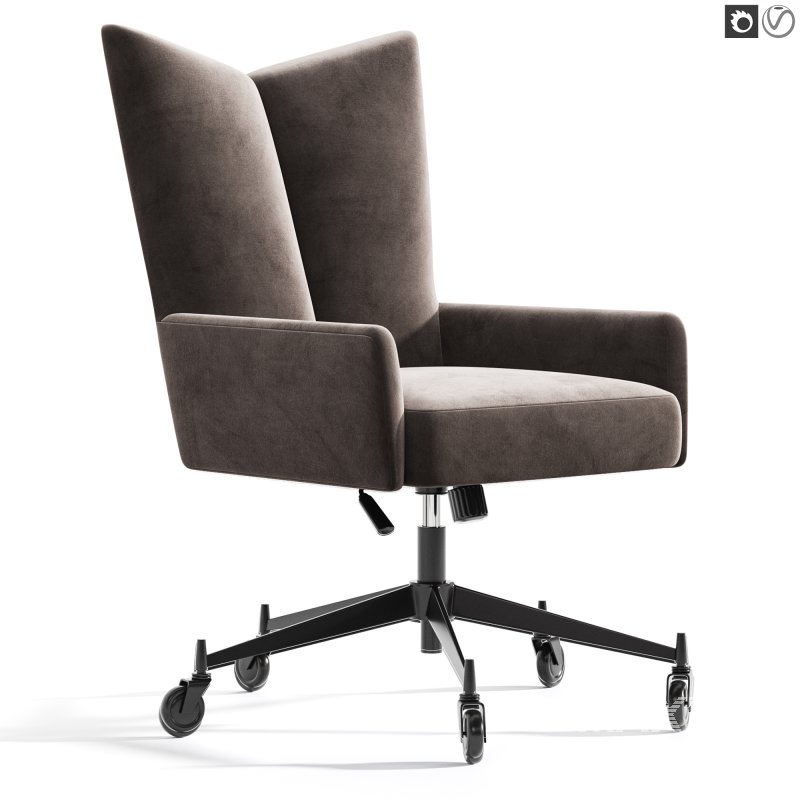 Bowtie Green Boucle Office Chair Model 3002 by Paul McCobb - Image 1