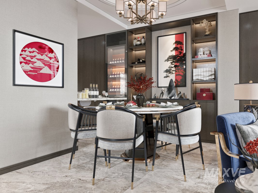 chinese living room dining room - Image 3