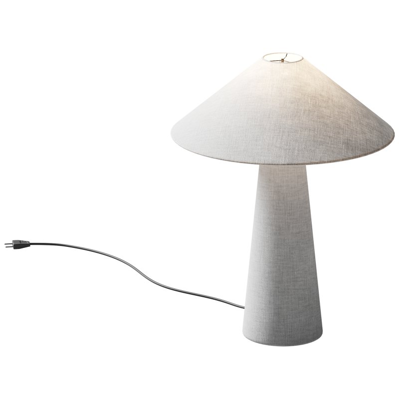 Grote tafellamp Ilena van linnen - Image 6
