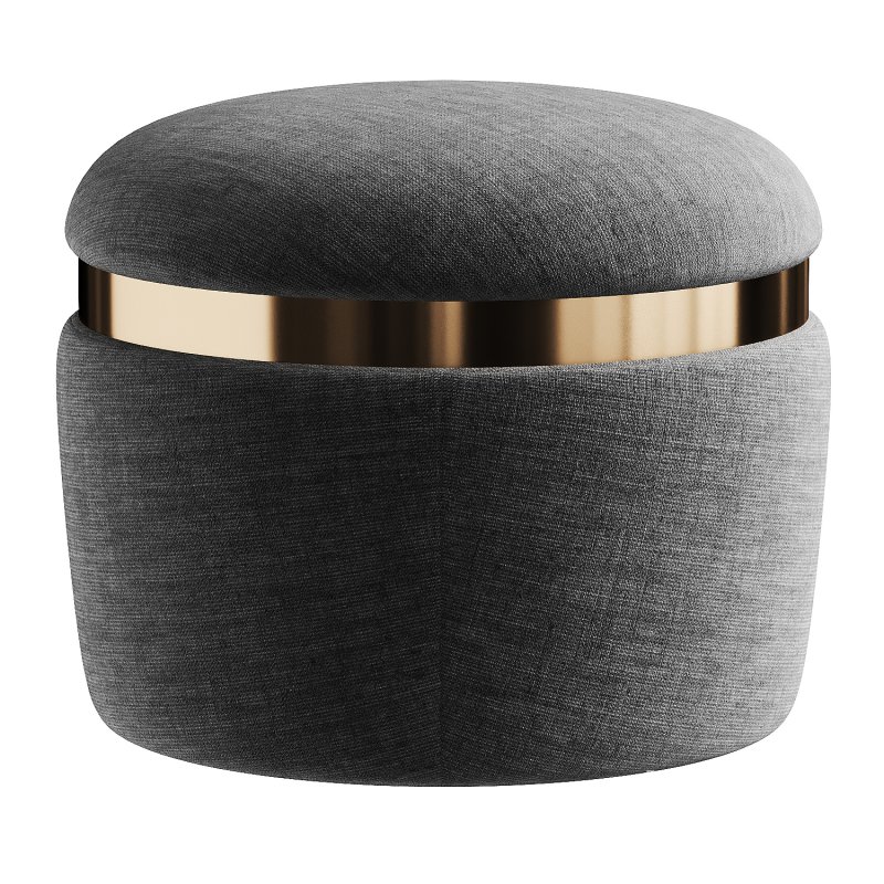 gold pouf - Image 3