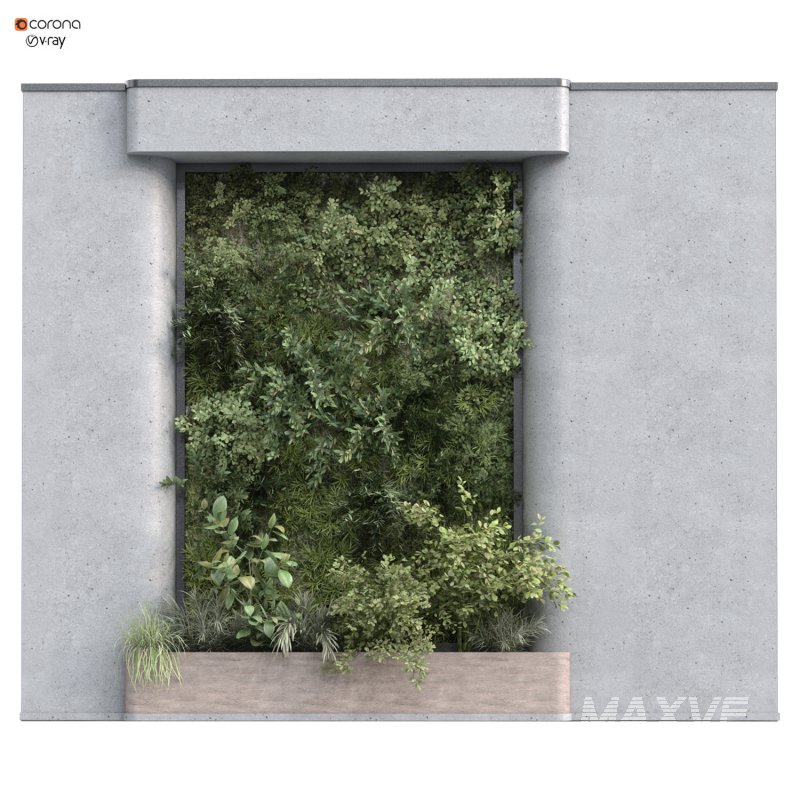 interior vertical plant green wall set 343 - Image 1