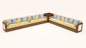 Moroccan sofa 3D model - Thumbnail 1