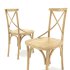 ODGER Table and 6 Teak Cross Back Dining Chair - Thumbnail 1