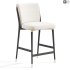 Norrie Forest Green Velvet Dining Counter Stool - Thumbnail 2