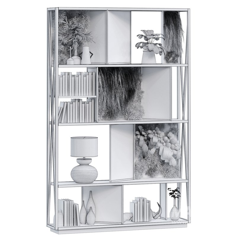 interior plant and decoration partition set 341 - Image 2