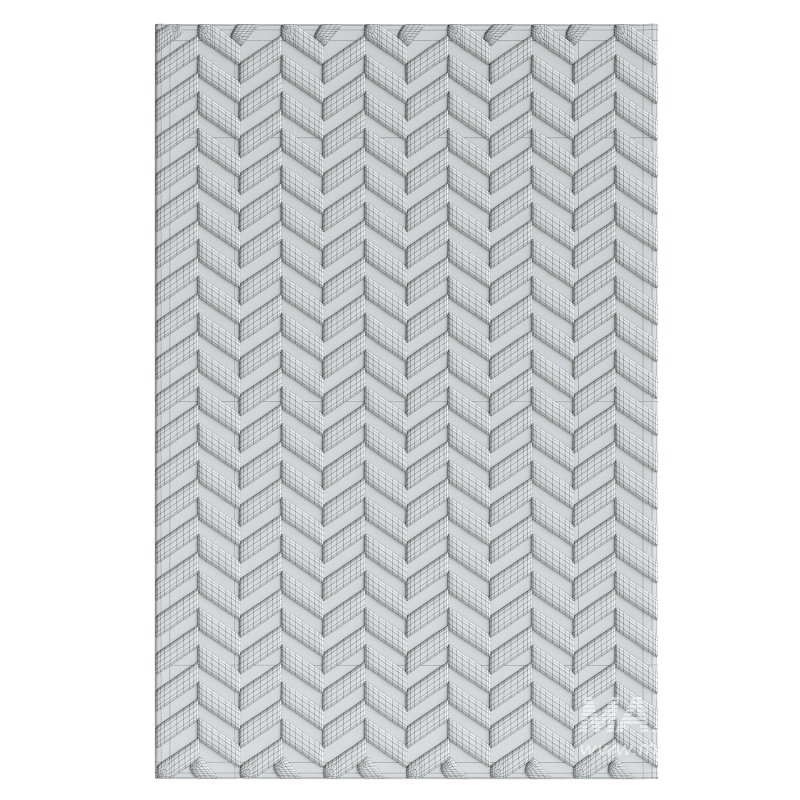 Herringbone Rug White - Image 2