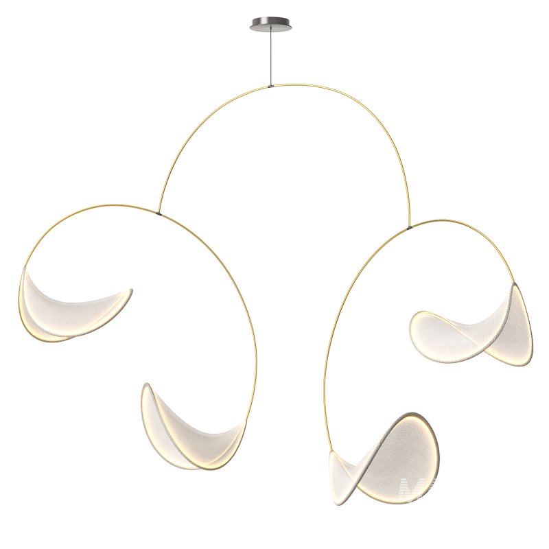 llll-02 fabric pendant 4 lights 2 - Image 1