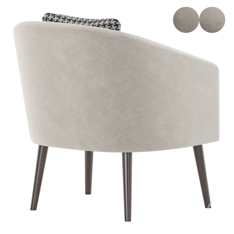 curved nest armchair - Image 4