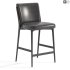 Norrie Forest Green Velvet Dining Counter Stool - Thumbnail 1