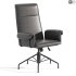 Saviti Olive Velvet Office Chair - Thumbnail 3