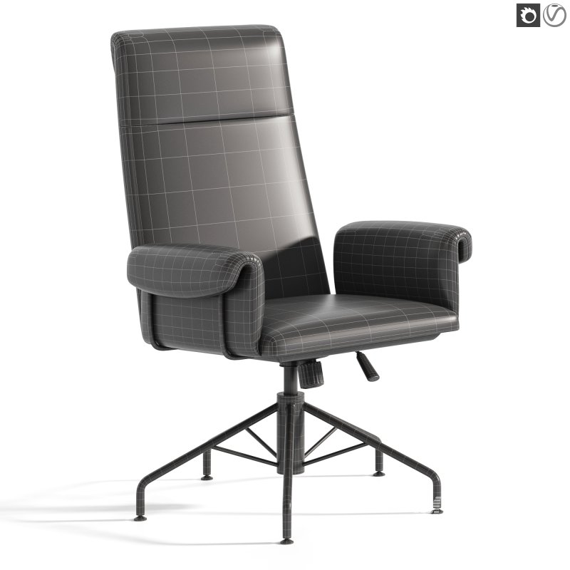 Saviti Olive Velvet Office Chair - Image 3