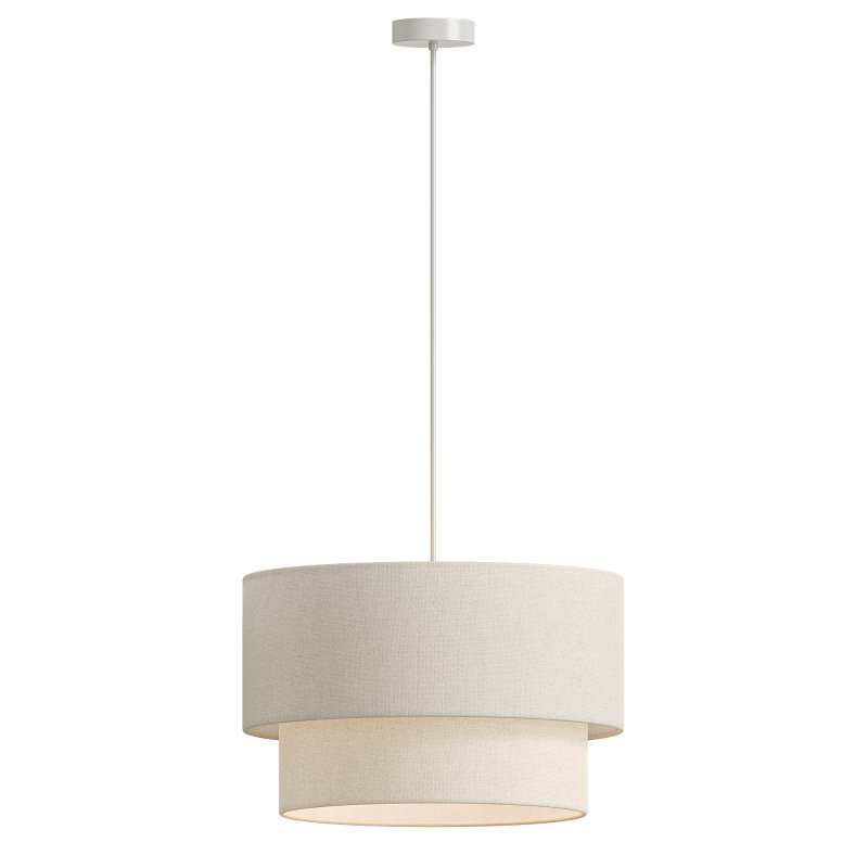 Modern Suspension Dual Drum Fabric Light - Image 3
