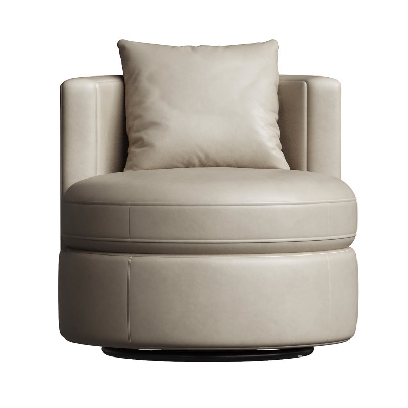 Balboa Leather Swivel Chair - Image 3