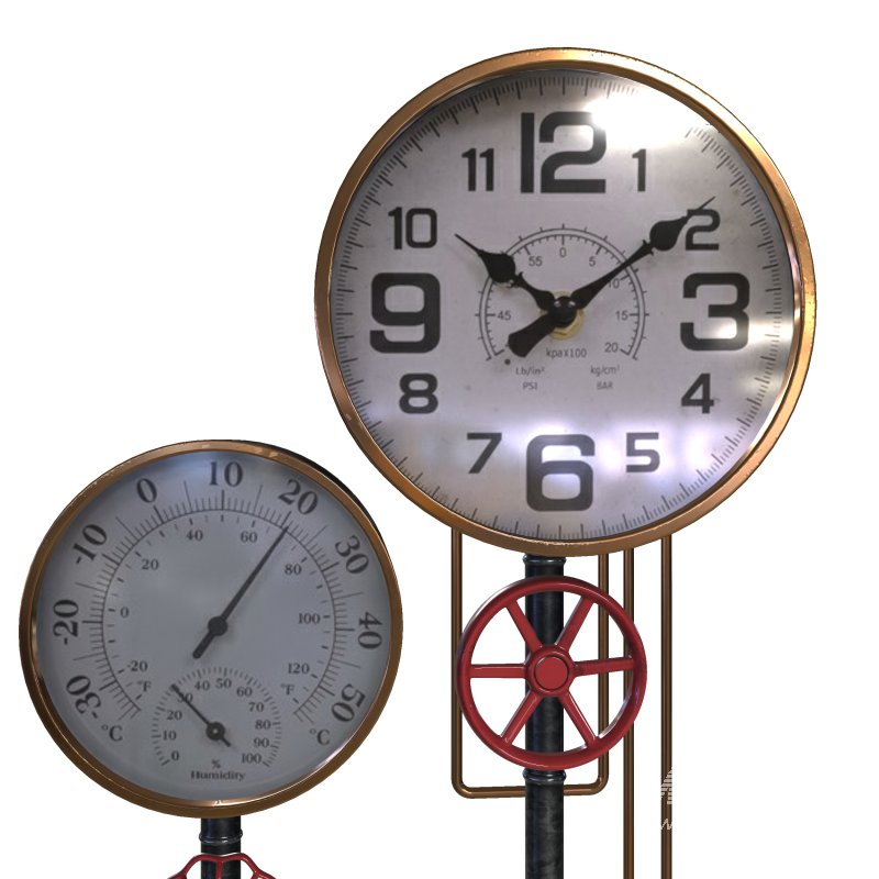 pipe wall clock - Image 8