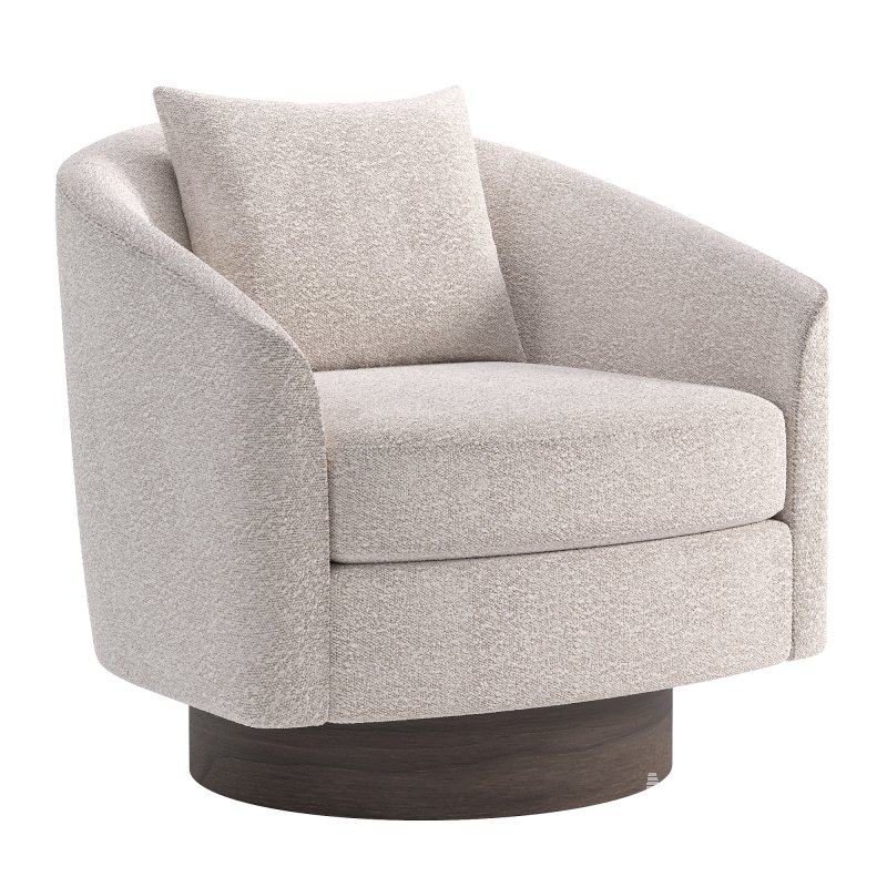 Camino Upholstered Swivel Lounge Chair - Image 5