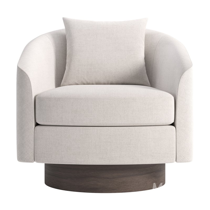 Camino Upholstered Swivel Lounge Chair - Image 6