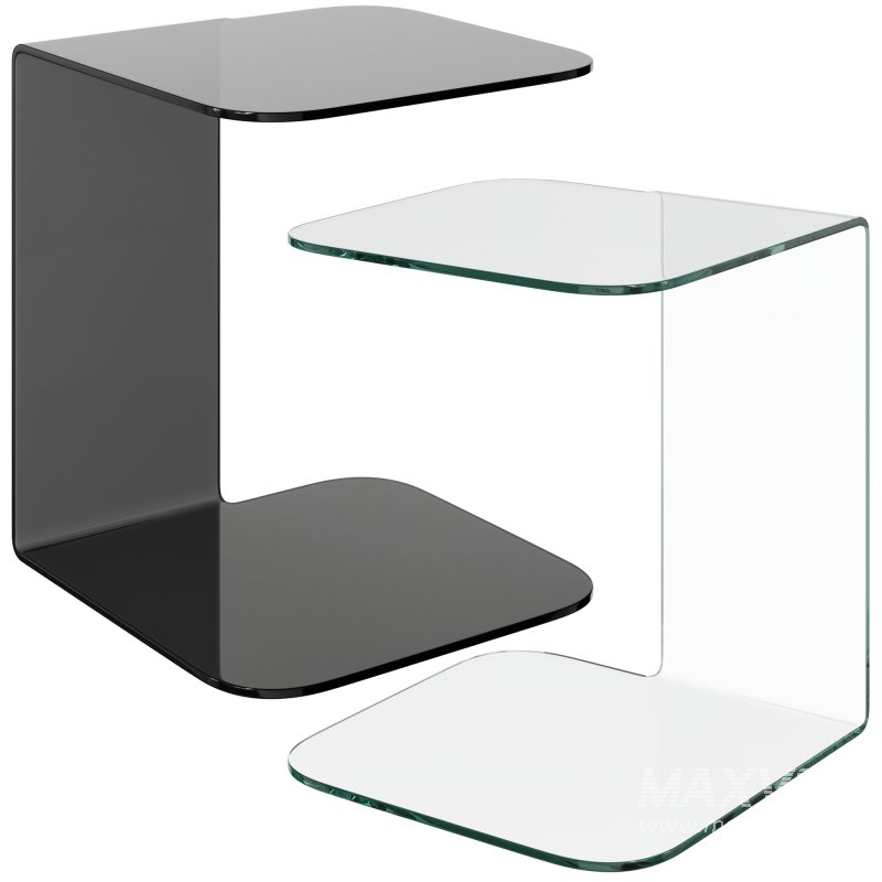 Shell Curved Glass Table by Sovet Italia - Image 2
