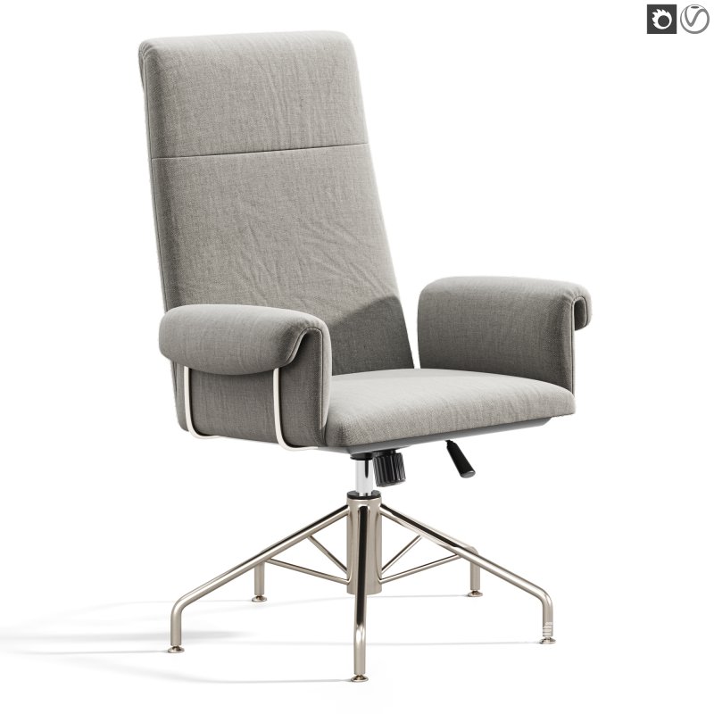 Saviti Olive Velvet Office Chair - Image 6