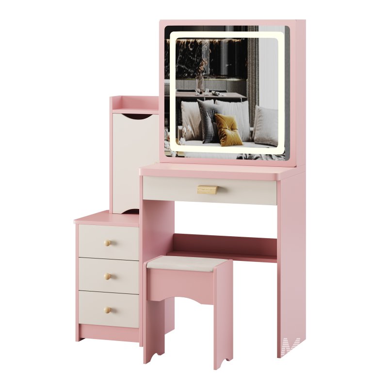 Ensemble coiffeuse et tabouret Vinush - Image 7