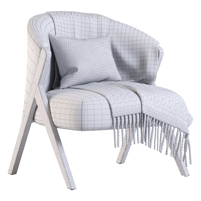 Lara upholstered armchair - Image 5