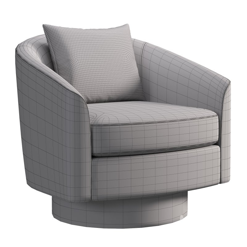 Camino Upholstered Swivel Lounge Chair - Image 8