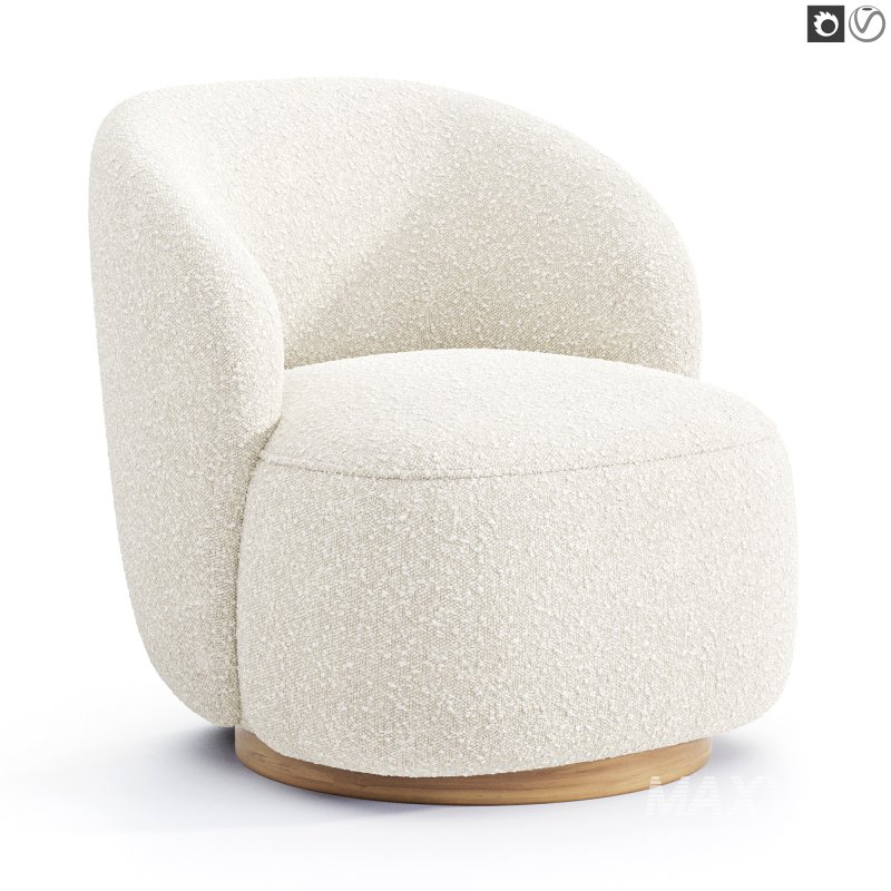 Sienna Fabric Swivel Armchair - Image 7