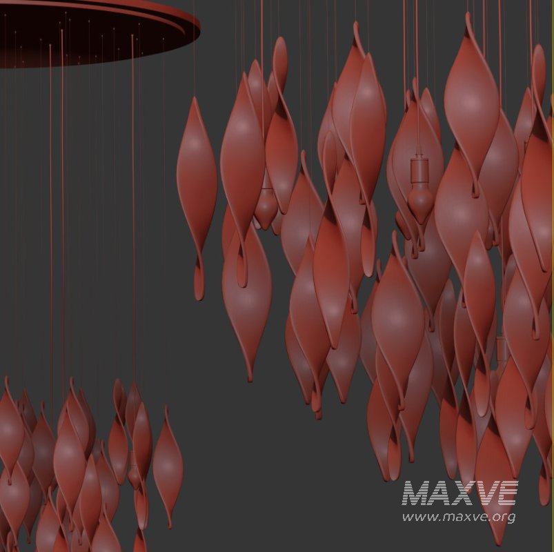 GG Bract Glass Chandelier - Image 8