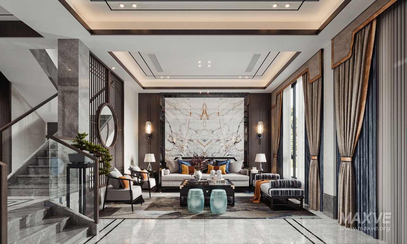 chinese living room dining room - Image 4