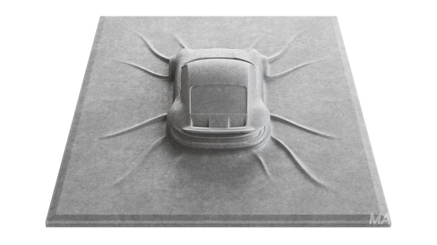 Porsche 911 GTS wall sculpture - Image 4