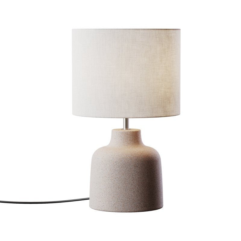 Handgemaakte tafellamp Ike betonnen voet - Image 2