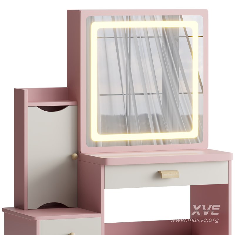 Ensemble coiffeuse et tabouret Vinush - Image 12