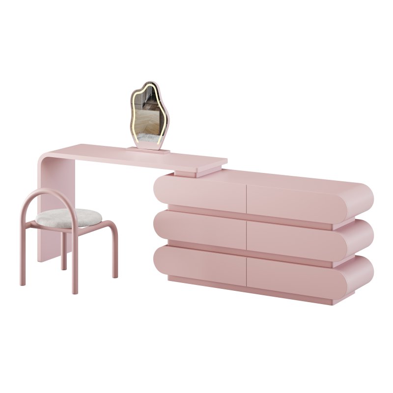 Modern Extendable Storage Vanity Table - Image 3