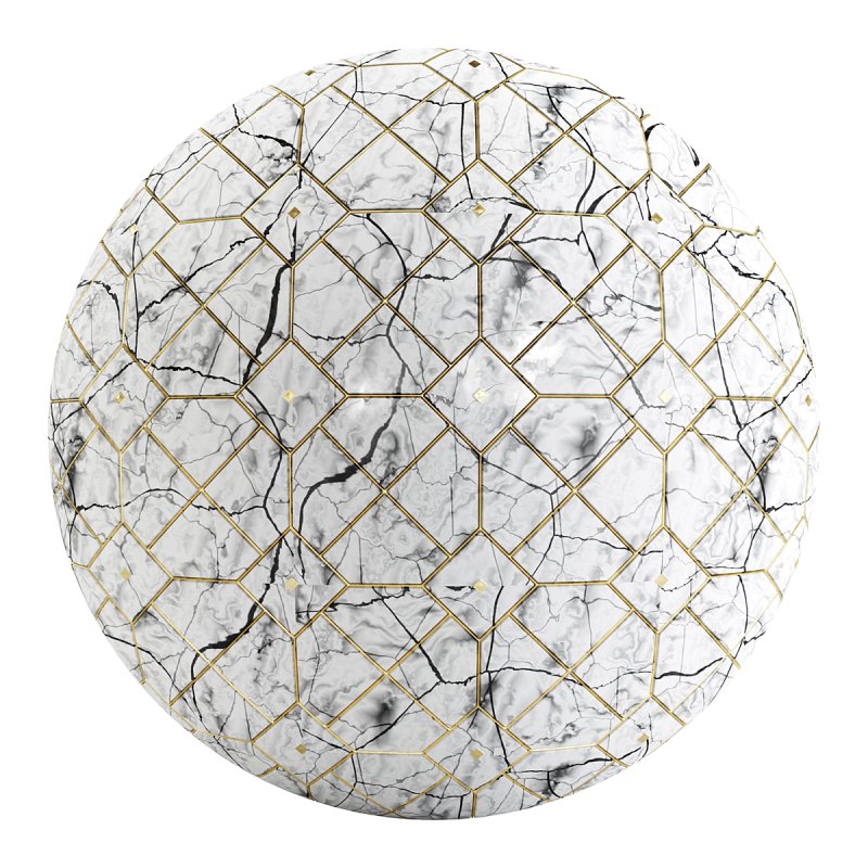 FB2 Marble Floor Tile stone2 | 4K | PBR | 2MAT - Image 2