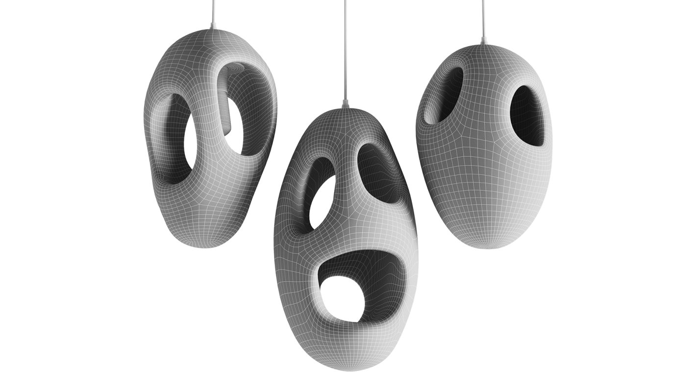 Sculptural Japandi Pendant light - Image 3