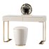 Beige and Gold solid wood Vanity set - Thumbnail 5