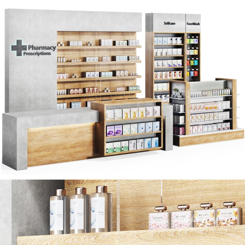 pharmacy drugstore showcase 02 - Image 1