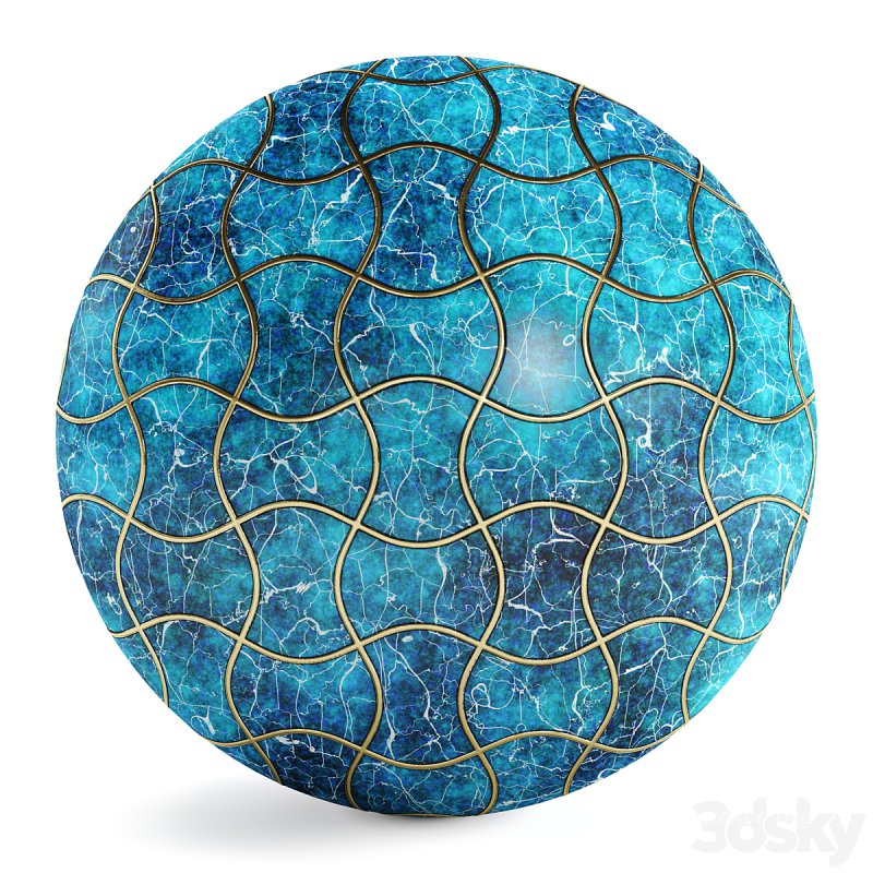 FB10 Marble Floor Tile stone | 4K | PBR | 2MAT - Image 2